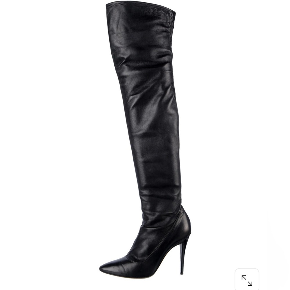 Escada Sleek Black Over-the-Knee Boots